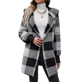 Fongt New Coat Loose Lattice Knitted Cardigan Fashion Sweater
