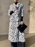 Fongt New Imitation Fur Fur Plush Long Coat Hooded Over Knee Thick Loose Coat Woman