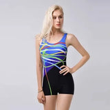 Fongt New Professional Quick-Dry One-Piece Swimsuit Female Sense Swimsuit Female