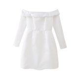 Fongt 2025 New Women's Temperament Is Light-Speked Short-Sleeved Dress W03 4450