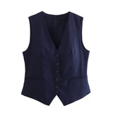 Vest 9929321 High Waist Casual Shorts 9929221 Suit-Outfit