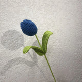 Fongt Woven Rabbit Head Sunflower Sunflower Wool Knitting Flowers Send Bestie Imitation Bouquet Finished Products-Outfit