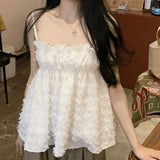 Vintage Tuxedo Sling Female Summer New Korean Version Of The Ocean Vest Sweet Thin Hottie Sleeveless