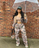 Fashion Casual Loose Straight High Waist