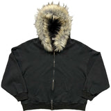Fongt New Solid Zipper Hoodie Hoodie High Street Thair Hat Coat Jacket
