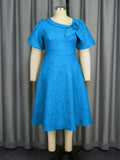 Fongt New Tihua Fabric Flower Dress African Grand A Dress Dresses