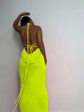 Orange Spaghetti Strap Slim