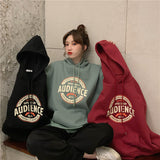 Fongt Female Autumn Winter 2023 New Korean Version Loose Ancient Hoodie Long Sleeve Versatile Velvet Student