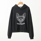 Graphic Hoodies Women 2023 Spring Autumn Washed Vintage Loose Hooded Sweatshirt Female Fashion Pullovers Sweatshirts