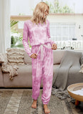 Women Autumn Loungewear Long Sleeve Tie dye Jumpsuits Overalls 2020 Fashion Street Home Casual Romper