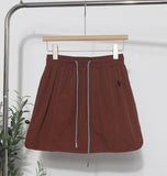 Fongt Niche Dress Half-Dress Woman Tight Waist A Trouser Skirt Open Fork Quick Dry Casual Skirt 8183