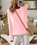 Fongt Sheintemu Autumn And Winter Long Sleeve Simple Solid Color Sweater New