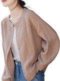 Fongt Good Design Knitted Coat Women's New Autumn 2025 Loose Low-Round Collar With Short Cardigan Top