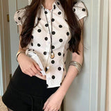 Fongt And Summer Basic Solid Color Dark V Buckle T-Shirt Top Bow Texture Texture To Close The Waist Design Spice Girls Shirt Collection
