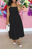 Ruffle Solid Color Maxi