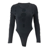 Fongt 2023 New Women's Fashion Sexy Hot Girl Hollow Out Slim Slim