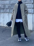 Women Winter Jacket 2023 Fashion Demi-season Solid Color Cotton-padded Parkas Thin Loose Long Oversize Quilted Coat for Women-Outfit