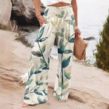 Fongt Spring And Summer New Four Seasons Of Leisure Wide Leg Trousers Print Burst Loose Trousers Women