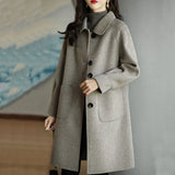 Fongt This Coat Woman 2025 Autumn And Winter New Small Man Thick Korean Version Of The Long-Term Coat