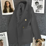 Fongt Green Fried Street Small Suit Jacket Female 2024 Spring And Autumn New Korean Version Net Red Temperament Small Leisure-Outfit
