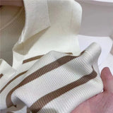 New 2022 Korean Fashion Waistcoat Striped Knitted Oversized Women Autumn Winter Sweater Vests Short Tops