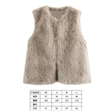 Fongt Women's Clothing 2025 Autumn And Winter New Fashion High-End Environmental Protection Fur Vest