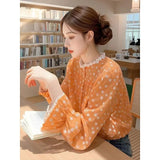 Fongt Floral Shirt Female Spring Small Wearing French Temperament Wooden Ear Tops 2025 New Beautiful Shirt