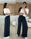 Fongt Summer Leisure Wide Legs Burst Loose Casual Fashion Trousers Women