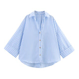 Fongt Summer New Slimming Linen-Blend Wi-Sleeve Shirt 2363801