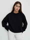 Fongt Sales Of Solid Color Round-Neck Sweater Women 2025 Burst Soft Knitted Top