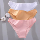 Sexy Low Waist Cotton Panties Female Underpants Solid Breathable Comfortable Women Underwear Ladies Pantys