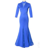 2024 Summer New Fashion Standard Dance Dress Performance Waltz Modern High Neck Lace Social Elegant Y2k Dresses TH2800-Outfit