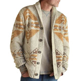 Fongt And Winter New Men's Wears Of The Extra Sweater Long-Sleeved Knitted Coat