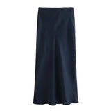 Fongt Women's Clothing INS Explosive Multi-Color Fashion Commuter Silk Stupor Feel Stubble Skirt