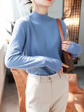 autumn winter chic bottom sweaters women fashion turtleneck pullover slim long sleeve knitted Jumper Soft Warm Pull Femme-Outfit