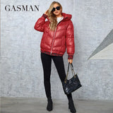 Women's Parka 2022 New Fashion Women stand collar short slim casual hooded Luxury pocket Warm Down Jacket