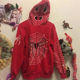 Fongt Autumn Hoodie Zipper Hoodie Loose Zipper Hoodie Skeleton Skeleton Print