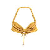 Fongt Homemade New Women's Dress Classic Fashion All-Pearl Handwoven Net Red T-Blot