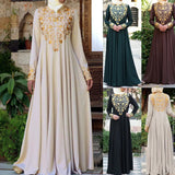 Fongt Spring New Long Dress Leisure Middle East Simple National Style Fashion