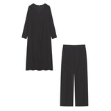 Fongt New Women's Open Fork Long Top Trop Set