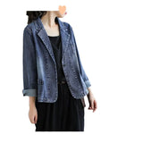 Fongt Blazer Female Autumn 2024 The New Art Retro Jacket Korean Version Loose Casual Coat Ins Tide-Outfit