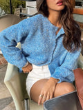 Fongt Clothes Autumn Women's Color Dot Splicing Knitted Sweater