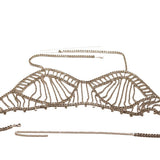Full Rhinestone Bras Body Jewelry Chain Women Hollow Out Backless Sparkly Camisole Fashion Nightclub Bikini Crop