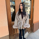 Fongt Women's Clothing INS Explosion Autumn And Winter Slebt High-End Hair Coat