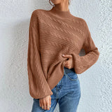 Fongt Solid Women's Top In Autumn And Winter 2025 Loose Round Collar Collar Thairy