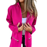 Fongt Autumn/Winter Casual Zipper Hooded Woman