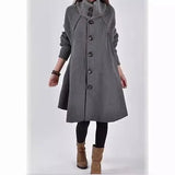 Fongt Autumn And Winter New Korean Version Of The Large Size Of Women's Clothing In The Long Loose Caravan Cape Coat