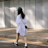 Women Solid Button BF Design Simple Elegant Basic All-match Casual Cozy Street Wear Korean Style Chic Retro College