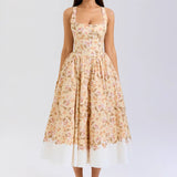 Fongt Women's New Sexy Temperament U Collar Button Broken Dress Dress Dress