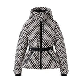 Fongt Women's Clothing Explosion With Belt Long-Sleeved Ski Cotton Jacket Jacket